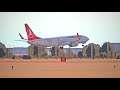 Turkish Airlines 737-800 [Damaged Landing Gear] Crash Landing in Kuwait