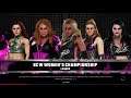 WWE 2K20 Paige VS Natalya,Trish,Mickie,Nia 5-Diva Ladder Match BCW Women's Title