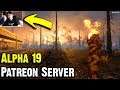 7 Days To Die Alpha 19 Patreon Server LIVE Gameplay #2 | First Webcam Stream |