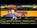 [ All Special Move ] Mobile Suit Gundam Seed - Battle Assault || GBA GAMES