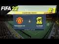 FIFA 22 -Manchester United vs Al Ittihad - Champions Trophy - Career Mode | PS4