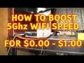 How To Extend 5ghz 6ghz 2.4ghz Wifi Range Free Boost Signal Speed Booster Free 1 Dollar Store Hack