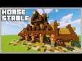 Minecraft Horse Stable Tutorial [How to Build]