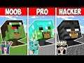 Minecraft NOOB vs PRO vs HACKER : FAMILY MONSTER HEAD BLOCK HOUSE in Minecraft | Animation