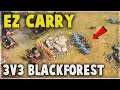 1v3 CARRY FIRST GAME - Age of Empires 4 Multiplayer