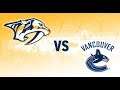 NHL 20 - Nashville Predators Vs Vancouver Canucks Gameplay - NHL Season Match Feb 10, 2020