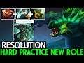 Resolution [Tidehunter] Hard Practice New Role Offlane Pro Game 7.22 Dota 2