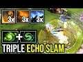 TRIPLE ECHO SLAM..!! 2x Refresher Earthshaker Perfect Echo by Yapzor 7.21d | Dota 2