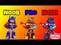 ANGRY BIRDS TRANSFORMERS - NOOB VS PRO VS HACKER