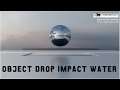 Blender Object Drop Impact Water Cycles #b3d