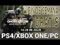 GHOST RECON BREAKPOINT GRATIS! -FIN DE SEMANA GRATUITO -JULIO -GRATIS PS4 -GRATIS XBOX ONE-GRATIS PC