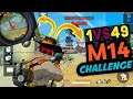 M14 challenge || Rank Gameplay || hard situations😲