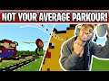 Minecraft CRAZY Parkour!! Mario + Pokemon Song! Fall Guys Practice