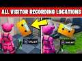 Collect the Visitor Recording in Moisty Palms and Greasy Grove Location - Fortnite OUT OF TIME