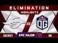 OG vs Secret Elimination EPICENTER Major 2019 Highlights Dota 2