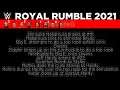 WWE Royal Rumble 2021 Simulation/Prediction/Mock #1