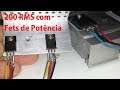 Amplificador de Áudio 200W RMS com Mosfets de Potência
