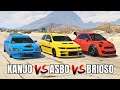 GTA 5 ONLINE - BLISTA KANJO VS ASBO VS BRIOSO (WHICH IS FASTEST?)