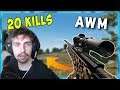 Shroud - INTENSE GAME with AWM - 20 kills