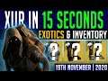 Destiny 2 | Xurs Location & Exotics in 15 SECONDS! New Exotics? Where is Xur (19th February, 2021)