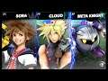 Super Smash Bros Ultimate Amiibo Fights – Sora & Co #242 Sora vs Cloud vs Meta Knight