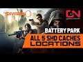 Division 2 All 5 SHD Tech Caches Locations Battery Park - Warlords of New York