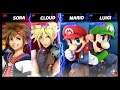 Super Smash Bros Ultimate Amiibo Fights – Sora & Co #148 Sora & Cloud vs Mario & Luigi