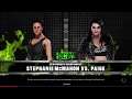 WWE 2K20 Paige VS Stephanie McMahon 1 VS 1 Submission Match BCW Women's Title