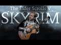 Awake - The Elder Scrolls V: Skyrim (How to Play Easy Guitar Tabs Tutorial  Fingerstyle Theme Cover)
