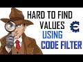Finding Hard To Find Values Using CODE FILTER