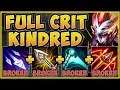STOP PLAYING KINDRED WRONG! FULL CRIT KINDRED IS 100% ABSURD! KINDRED TOP GAMEPLAY League of Legends