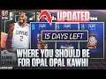 *UPDATED* WHERE YOU SHOULD BE IF YOU ARE GRINDING FOR GALAXY OPAL KAWHI LEONARD! NBA 2K21