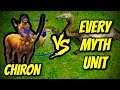 CHIRON (Hero) vs EVERY MYTH UNIT | Age of Mythology
