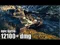 ЭПИК БОЙ E 50 Ausf. M против Об. 268/4 🌟 12100+ dmg 🌟 World of Tanks максимальный урон на ст 10