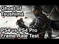 Ghost of Tsushima PS4 vs PS4 Pro Frame Rate Comparison
