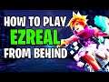 How To Play Ezreal From Behind in Wild Rift! Ezreal Gameplay!