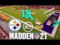 Madden NFL 21 Gameplay: "Super Bowl 9" Steelers vs. Vikings (Xbox One X, 4K)
