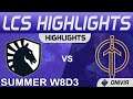 TL vs GG Highlights LCS Summer Season 2021 W8D3 Team Liquid vs Golden Guardians by Onivia