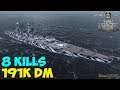 World of WarShips | Lenin | 8 KILLS | 191K Damage - Replay Gameplay 4K 60 fps