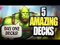 5 Amazing Decks to try DAY ONE of Forged in the Barrens | Hearthstone