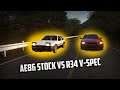 AE86 Stock vs R34 GTR (assetto corsa)