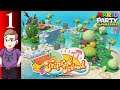 Let's Play Mario Party Superstars (Blind) Part 1 - Yoshi's Tropical Island With My Wife!