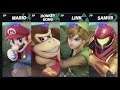 Super Smash Bros Ultimate Amiibo Fights – Request #14321 Mario vs DK vs Link vs Samus