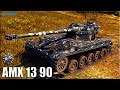 AMX 13 90 СВЕТ и ДАМАГ 14300+ 🌟 ЛБЗ ЛТ-15 🌟 World of Tanks лучший бой на лт 8 уровня