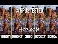 Horizon Zero Dawn - 14 GPUs Tested on Highest Settings 1080p, 1440p benchmarks!