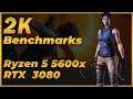 Shadow of the Tomb Raider (PC) - 1440p Benchmarks - AMD Ryzen 5 5600X - RTX 3080 (Max settings)