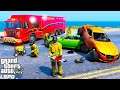 GTA 5 Firefighter Mod Heavy Rescue Firetruck Responds To The Worst Car Accident Ever