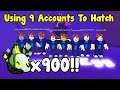 I Hatched 900 Ghoul Horse Mythical Using 9 Accounts! - Pet Simulator X Roblox