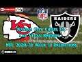 Kansas City Chiefs vs. Las Vegas Raiders | NFL 2020-21 Week 11 | Predictions Madden NFL 21