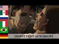 "Sannes fight with Ralph"  in 7 languages ● Attack On Titan